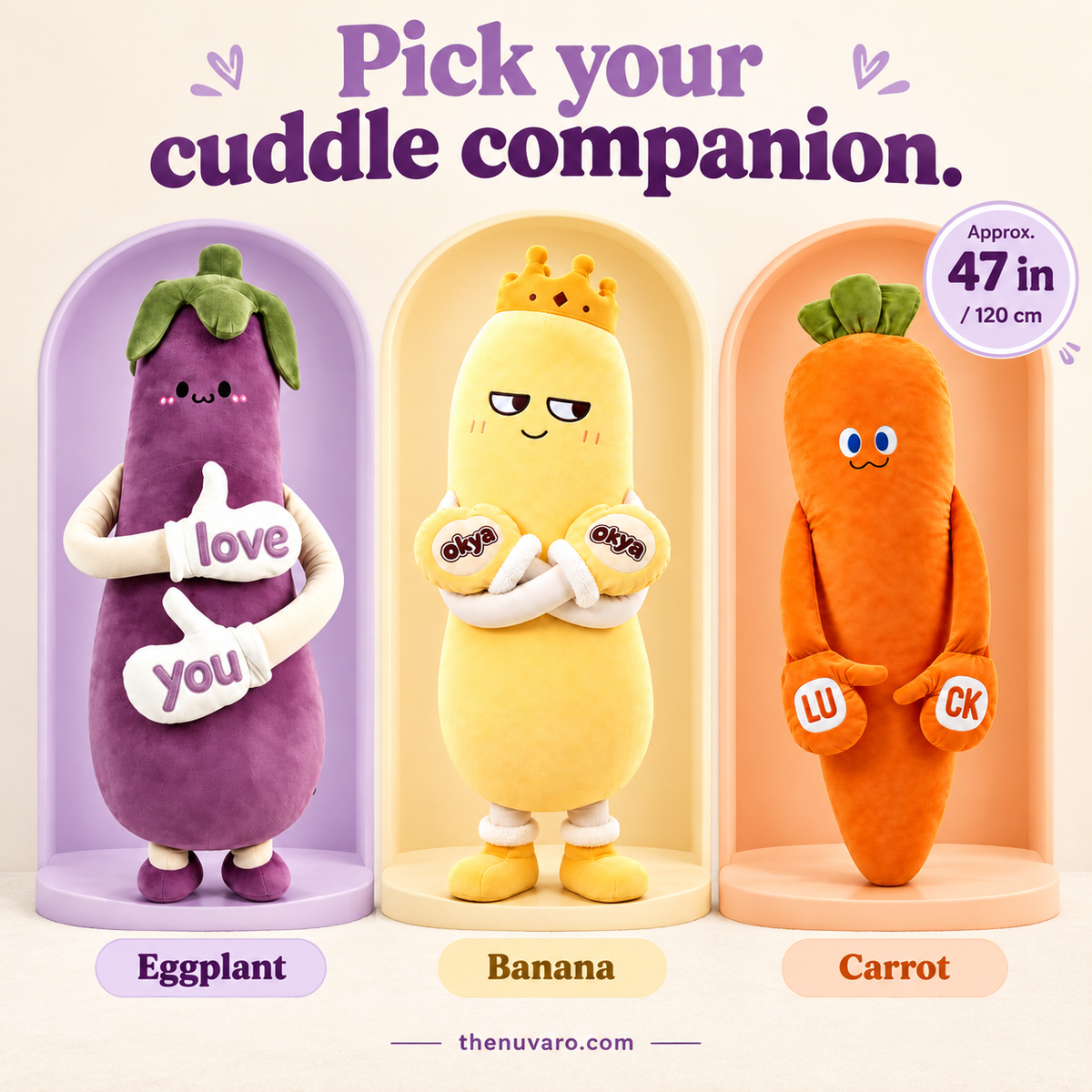 Plush Cuddle Pillow – Long-Arm Hug Buddy