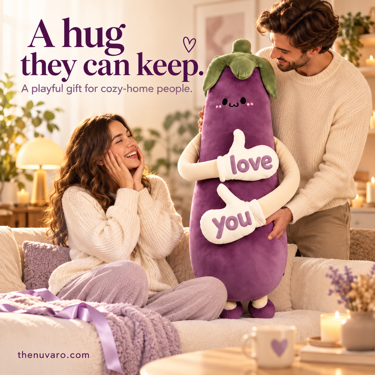 Plush Cuddle Pillow – Long-Arm Hug Buddy